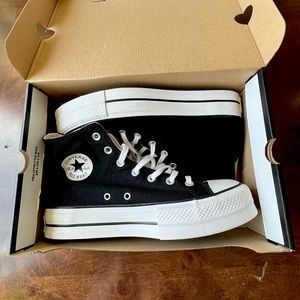 Chuck Taylor All Star Lift Platform High Top in Canvas Black